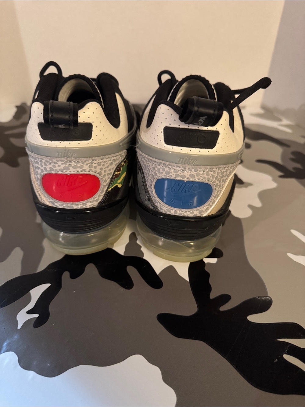 Nike men’s Black, White & Gray Air VaporMax with Red Accent EVO NRG legit
